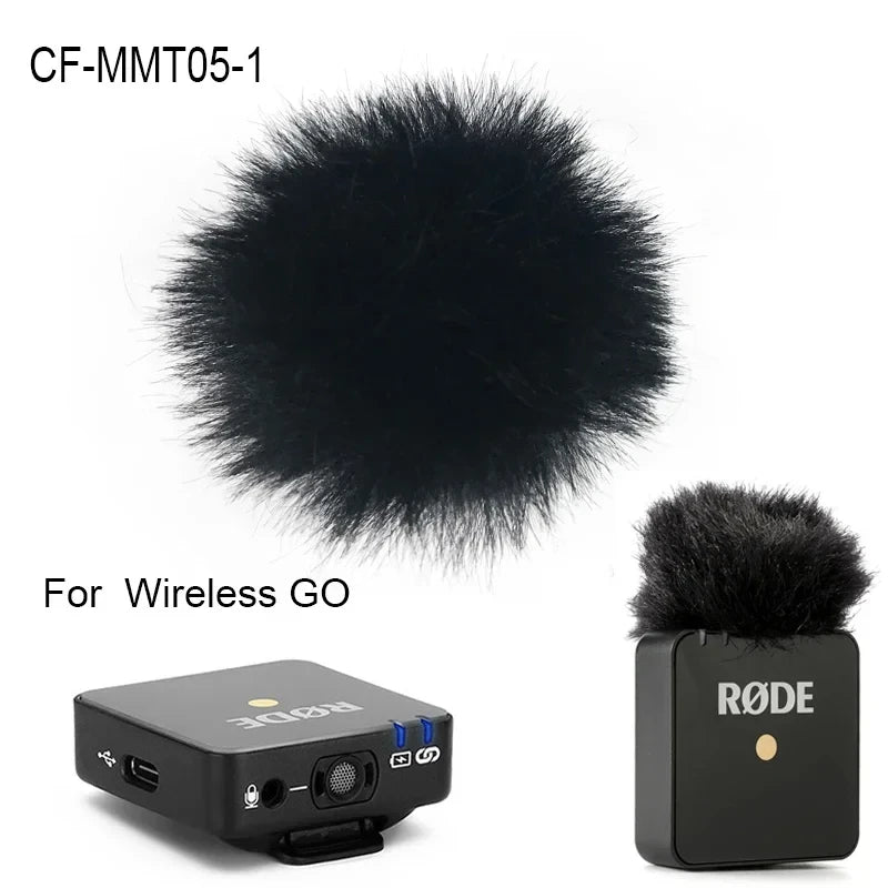 Furry Windproof Black Microphone Windscreen