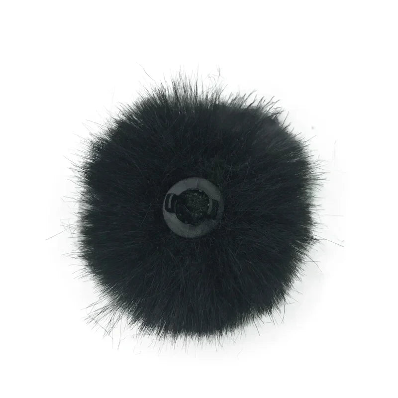 Furry Windproof Black Microphone Windscreen