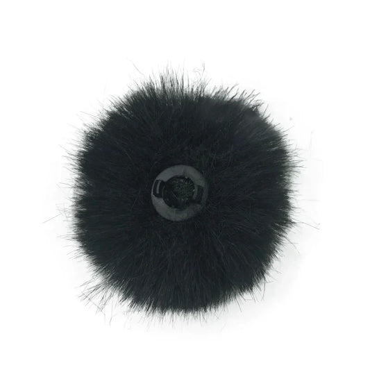 Furry Windproof Black Microphone Windscreen