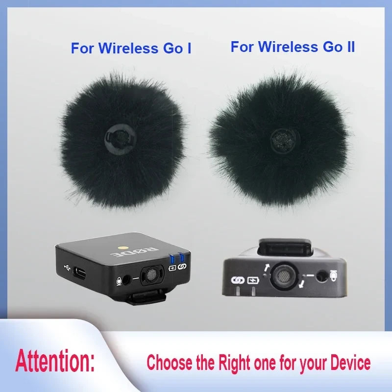 Furry Windproof Black Microphone Windscreen